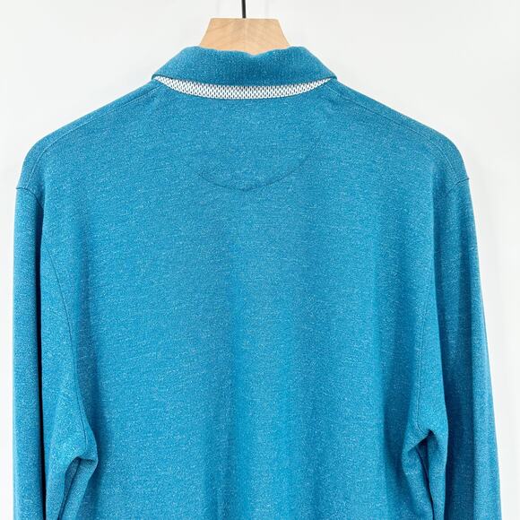 Ted Baker Men's Yamway Modern Slim Fit Long Sleeve Polo in Teal Size 6 / XXL‎ - Picture 5 of 8